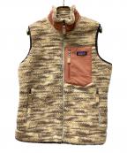 Patagoniaパタゴニア）の古着「ウィメンズ・クラシック・レトロX・ベスト」｜ベージュ×ピンク