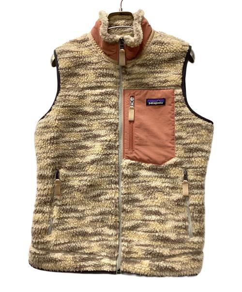 Patagonia（パタゴニア）Patagonia (パタゴニア) ウィメンズ・クラシック・レトロX・ベスト ベージュ×ピンク サイズ:Sの古着・服飾アイテム
