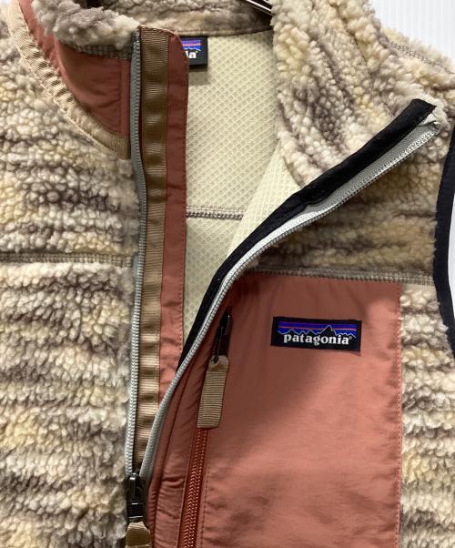 Patagonia（パタゴニア）Patagonia (パタゴニア) ウィメンズ・クラシック・レトロX・ベスト ベージュ×ピンク サイズ:Sの古着・服飾アイテム
