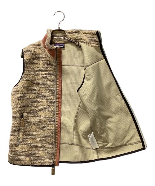 Patagonia（パタゴニア）Patagonia (パタゴニア) ウィメンズ・クラシック・レトロX・ベスト ベージュ×ピンク サイズ:Sの古着・服飾アイテム