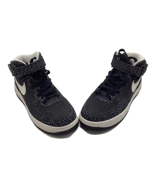NIKE（ナイキ）NIKE (ナイキ) AIR FORCE1 MID ブラック×ホワイト サイズ:25.5の古着・服飾アイテム