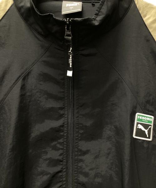 PUMA（プーマ）PUMA (プーマ) renoma (レノマ) ナイロンスウィッチ ジャケット ブラック サイズ:XLの古着・服飾アイテム