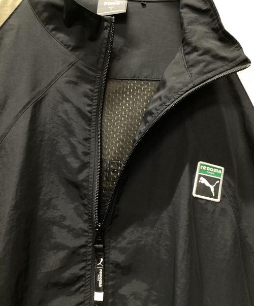 PUMA（プーマ）PUMA (プーマ) renoma (レノマ) ナイロンスウィッチ ジャケット ブラック サイズ:XLの古着・服飾アイテム