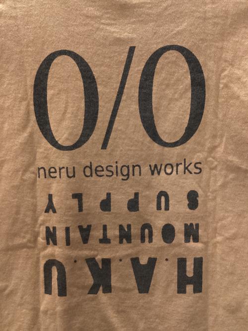 neru design works（ネルデザインワークス）neru design works (ネルデザインワークス) HAKU (ハク) BIG SHILHOUETTE T-SHIRTS ブラウン サイズ:Lの古着・服飾アイテム