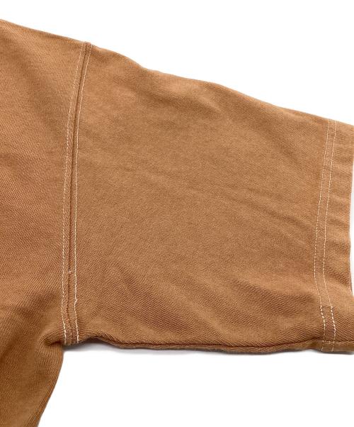 neru design works（ネルデザインワークス）neru design works (ネルデザインワークス) HAKU (ハク) BIG SHILHOUETTE T-SHIRTS ブラウン サイズ:Lの古着・服飾アイテム