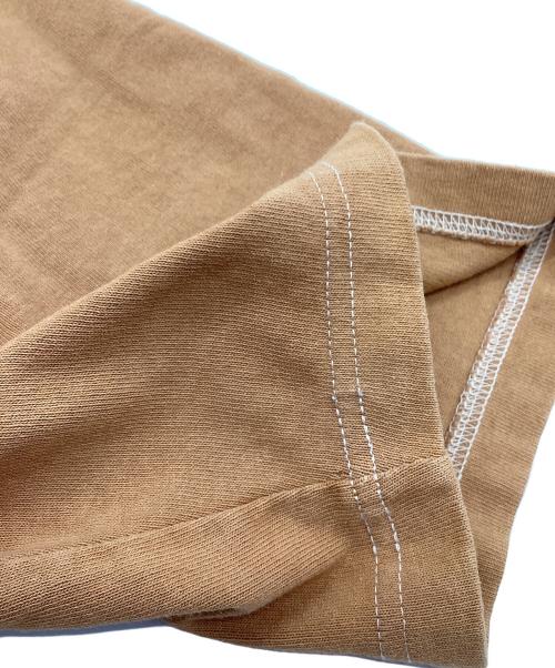 neru design works（ネルデザインワークス）neru design works (ネルデザインワークス) HAKU (ハク) BIG SHILHOUETTE T-SHIRTS ブラウン サイズ:Lの古着・服飾アイテム