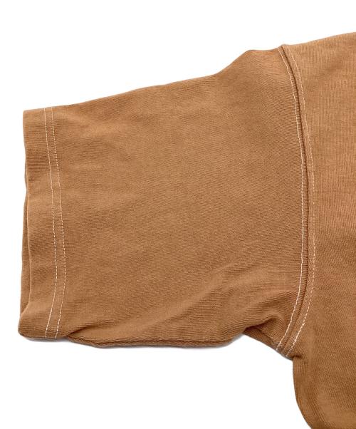 neru design works（ネルデザインワークス）neru design works (ネルデザインワークス) HAKU (ハク) BIG SHILHOUETTE T-SHIRTS ブラウン サイズ:Lの古着・服飾アイテム