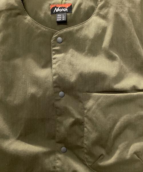 NANGA（ナンガ）NANGA (ナンガ) タキビリップストップ インナーダウンベスト オリーブ サイズ:L 未使用品の古着・服飾アイテム