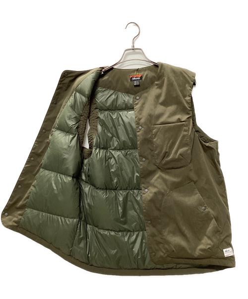 NANGA（ナンガ）NANGA (ナンガ) タキビリップストップ インナーダウンベスト オリーブ サイズ:L 未使用品の古着・服飾アイテム