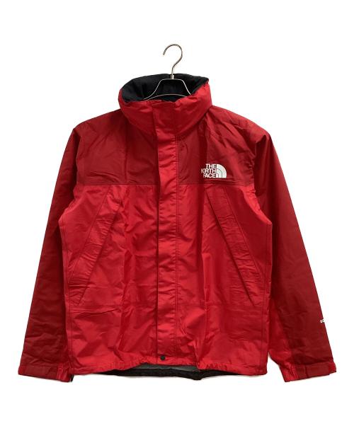 THE NORTH FACE（ザ ノース フェイス）THE NORTH FACE (ザ ノース フェイス) マウンテンレインテックス レッド×ブラック サイズ:XLの古着・服飾アイテム