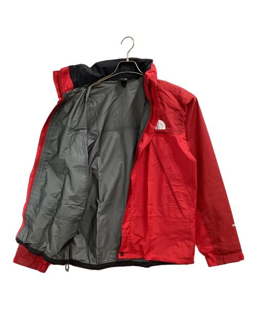 THE NORTH FACE（ザ ノース フェイス）THE NORTH FACE (ザ ノース フェイス) マウンテンレインテックス レッド×ブラック サイズ:XLの古着・服飾アイテム