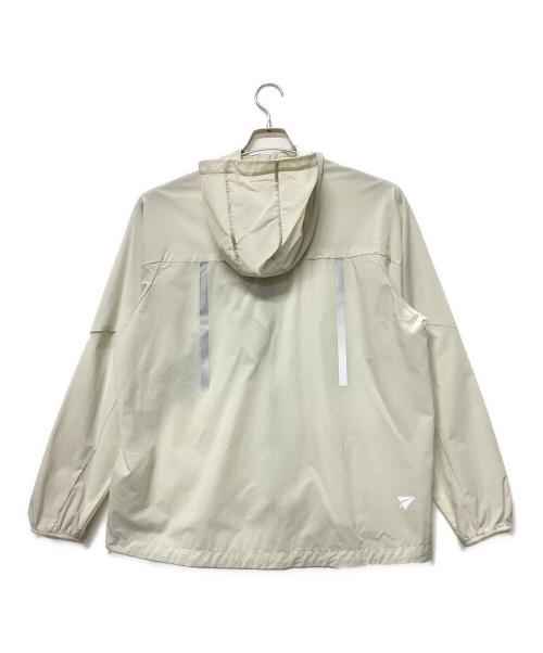 PAPERSKY（ペーパースカイ）PAPERSKY (ペーパースカイ) ウィンドシェルフーディー ホワイト サイズ:Lの古着・服飾アイテム