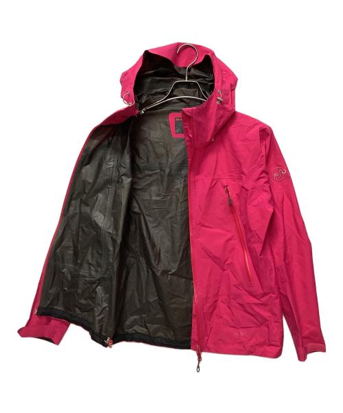 MAMMUT（マムート）MAMMUT (マムート) クライメイトレインスーツエーエフウィメン ピンク×ブラック サイズ:Mの古着・服飾アイテム