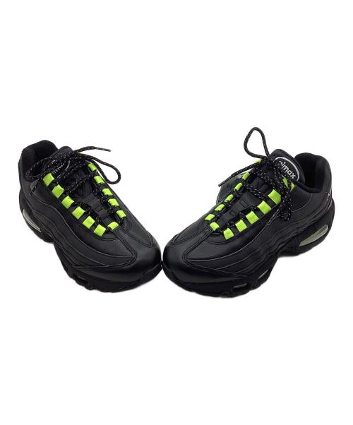NIKE（ナイキ）NIKE (ナイキ) AIRMAX 95 BIG BUBBLE SE ブラック×イエロー サイズ:23cmの古着・服飾アイテム