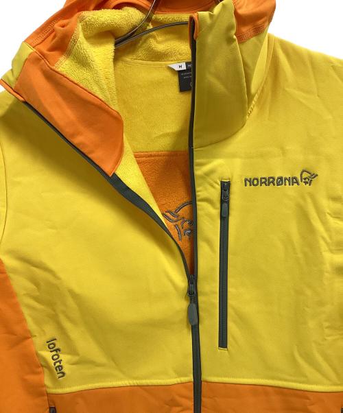norrona（ノローナ）norrona (ノローナ) lofoten hiloflex200 Hood イエロー×オレンジ サイズ:Mの古着・服飾アイテム