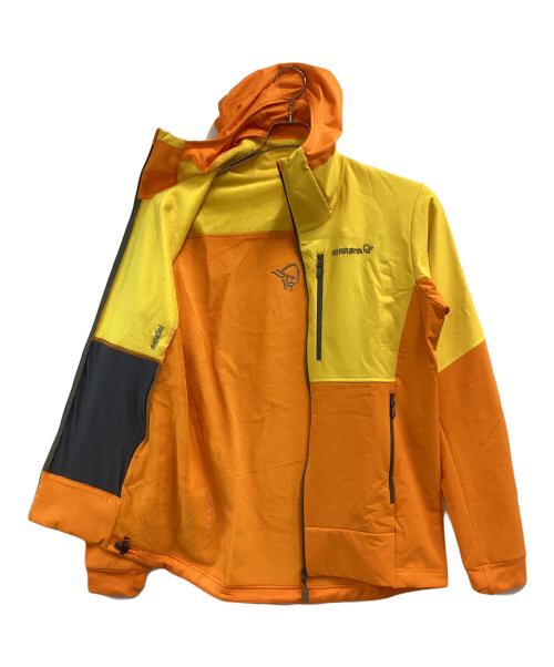 norrona（ノローナ）norrona (ノローナ) lofoten hiloflex200 Hood イエロー×オレンジ サイズ:Mの古着・服飾アイテム
