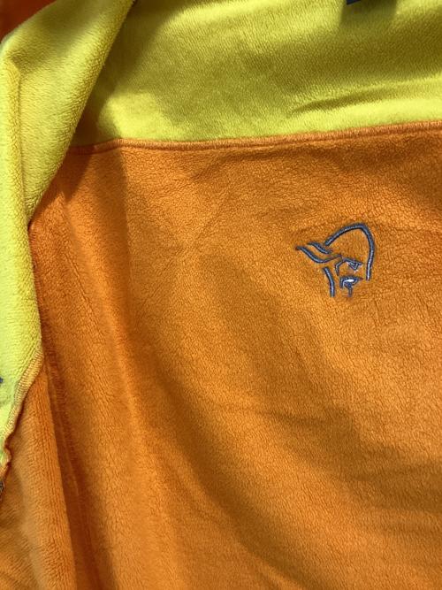 norrona（ノローナ）norrona (ノローナ) lofoten hiloflex200 Hood イエロー×オレンジ サイズ:Mの古着・服飾アイテム