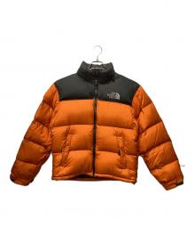 THE NORTH FACE（ザ ノース フェイス）の古着「ヌプシダウンジャケット」｜オレンジ