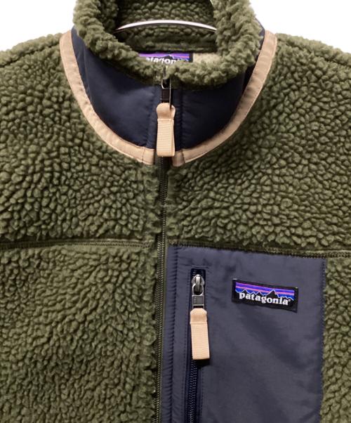 Patagonia（パタゴニア）Patagonia (パタゴニア) クラシック・レトロX・ジャケット グリーン×ネイビー サイズ:XSの古着・服飾アイテム