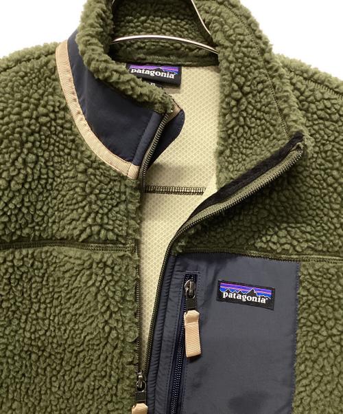 Patagonia（パタゴニア）Patagonia (パタゴニア) クラシック・レトロX・ジャケット グリーン×ネイビー サイズ:XSの古着・服飾アイテム