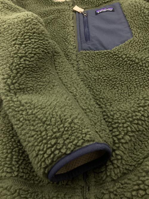 Patagonia（パタゴニア）Patagonia (パタゴニア) クラシック・レトロX・ジャケット グリーン×ネイビー サイズ:XSの古着・服飾アイテム