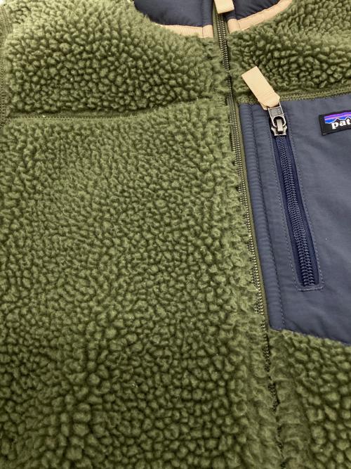 Patagonia（パタゴニア）Patagonia (パタゴニア) クラシック・レトロX・ジャケット グリーン×ネイビー サイズ:XSの古着・服飾アイテム
