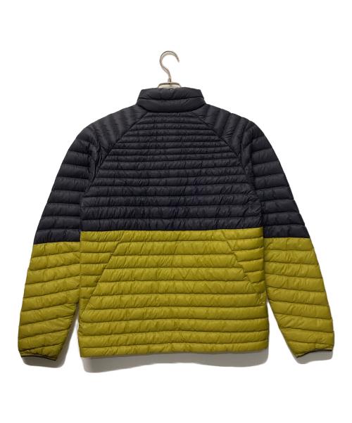 Patagonia（パタゴニア）Patagonia (パタゴニア) Alplight Down Pullover ネイビー×イエロー サイズ:Mの古着・服飾アイテム