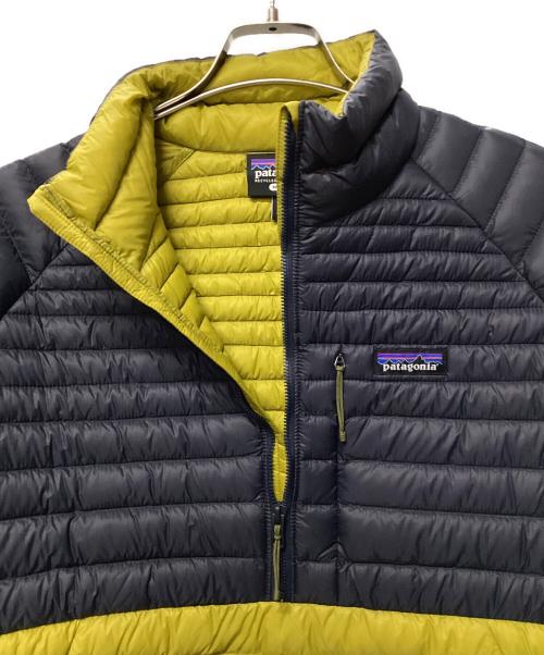Patagonia（パタゴニア）Patagonia (パタゴニア) Alplight Down Pullover ネイビー×イエロー サイズ:Mの古着・服飾アイテム