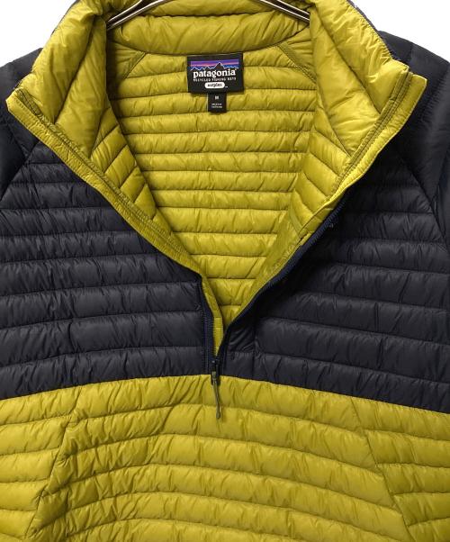 Patagonia（パタゴニア）Patagonia (パタゴニア) Alplight Down Pullover ネイビー×イエロー サイズ:Mの古着・服飾アイテム