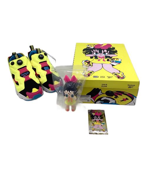 REEBOK（リーボック）REEBOK (リーボック) GRAPE BRAIN (グレイプブレイン) SNKR DUNK (スニーカーダンク) INSTA PUMPFURY 94 イエロー×ブラック サイズ:27.5㎝ 未使用品の古着・服飾アイテム