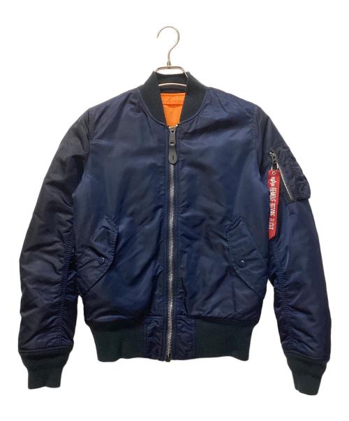 ALPHA（アルファ）ALPHA (アルファ) MA-1 フライトジャケット ネイビー サイズ:XSの古着・服飾アイテム