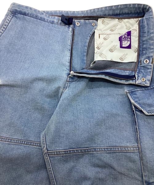 THE NORTHFACE PURPLELABEL（ザ・ノースフェイス パープルレーベル）THE NORTHFACE PURPLELABEL (ザ・ノースフェイス パープルレーベル) デニムカーゴショーツ ブルー サイズ:SIZE 34の古着・服飾アイテム