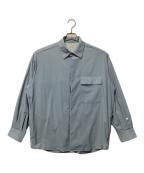 PAPERSKY WEARペーパースカイウェア）の古着「ウィンドビッグシャツ」｜スカイブルー