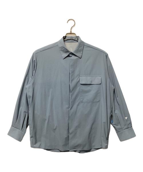 PAPERSKY WEAR（ペーパースカイウェア）PAPERSKY WEAR (ペーパースカイウェア) ウィンドビッグシャツ スカイブルー サイズ:Sの古着・服飾アイテム