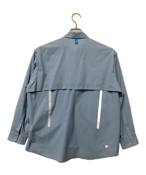 PAPERSKY WEAR（ペーパースカイウェア）PAPERSKY WEAR (ペーパースカイウェア) ウィンドビッグシャツ スカイブルー サイズ:Sの古着・服飾アイテム