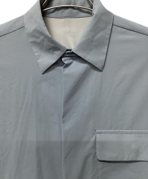 PAPERSKY WEAR（ペーパースカイウェア）PAPERSKY WEAR (ペーパースカイウェア) ウィンドビッグシャツ スカイブルー サイズ:Sの古着・服飾アイテム