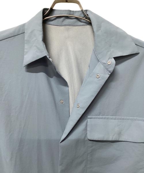 PAPERSKY WEAR（ペーパースカイウェア）PAPERSKY WEAR (ペーパースカイウェア) ウィンドビッグシャツ スカイブルー サイズ:Sの古着・服飾アイテム