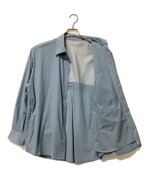 PAPERSKY WEAR（ペーパースカイウェア）PAPERSKY WEAR (ペーパースカイウェア) ウィンドビッグシャツ スカイブルー サイズ:Sの古着・服飾アイテム