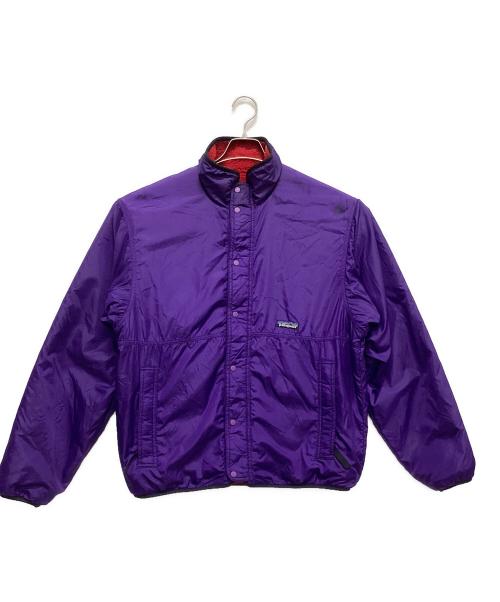 Patagonia（パタゴニア）Patagonia (パタゴニア) リバーシブルフリースジャケット パープル×レッド サイズ:Lの古着・服飾アイテム