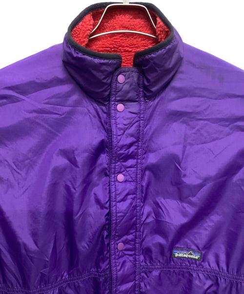 Patagonia（パタゴニア）Patagonia (パタゴニア) リバーシブルフリースジャケット パープル×レッド サイズ:Lの古着・服飾アイテム