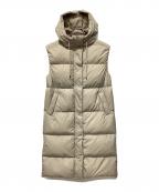 NANGAナンガ）の古着「LONG DOWN VEST PARKA W」｜ライトグレー