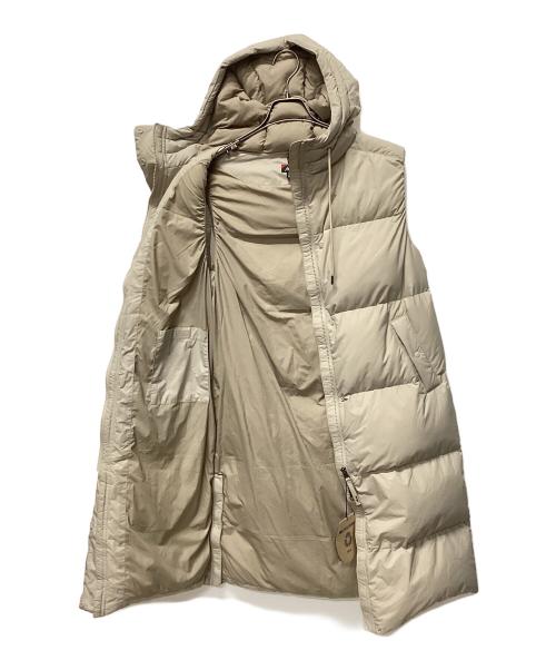 NANGA（ナンガ）NANGA (ナンガ) LONG DOWN VEST PARKA W ライトグレー サイズ:Mの古着・服飾アイテム