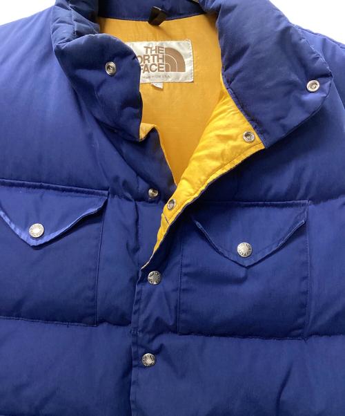 THE NORTH FACE（ザ ノース フェイス）THE NORTH FACE (ザ ノース フェイス) ダウンベスト　ND-1080　茶タグ USA製 ネイビー×イエロー サイズ:Lの古着・服飾アイテム