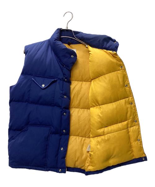 THE NORTH FACE（ザ ノース フェイス）THE NORTH FACE (ザ ノース フェイス) ダウンベスト　ND-1080　茶タグ USA製 ネイビー×イエロー サイズ:Lの古着・服飾アイテム