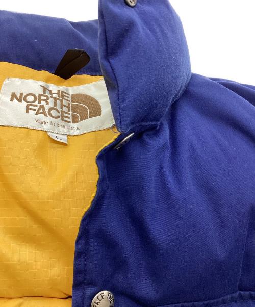 THE NORTH FACE（ザ ノース フェイス）THE NORTH FACE (ザ ノース フェイス) ダウンベスト　ND-1080　茶タグ USA製 ネイビー×イエロー サイズ:Lの古着・服飾アイテム