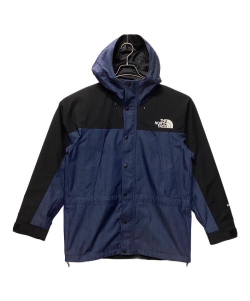 THE NORTH FACE（ザ ノース フェイス）THE NORTH FACE (ザ ノース フェイス) マウンテンライトデニムジャケット ブラック×インディゴ サイズ:Mの古着・服飾アイテム