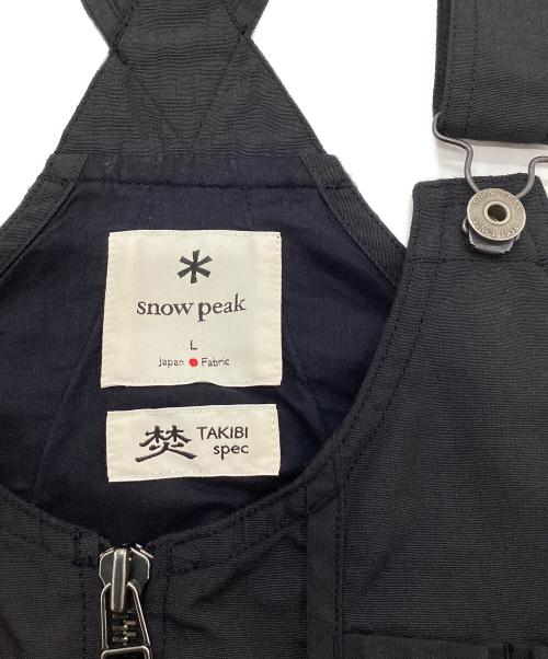 Snow peak（スノーピーク）Snow peak (スノーピーク) TAKIBI Ripstop Vest ブラック サイズ:Lの古着・服飾アイテム