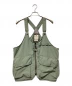 Snow peakスノーピーク）の古着「TAKIBI Weather Cloth Vest」｜グリーン