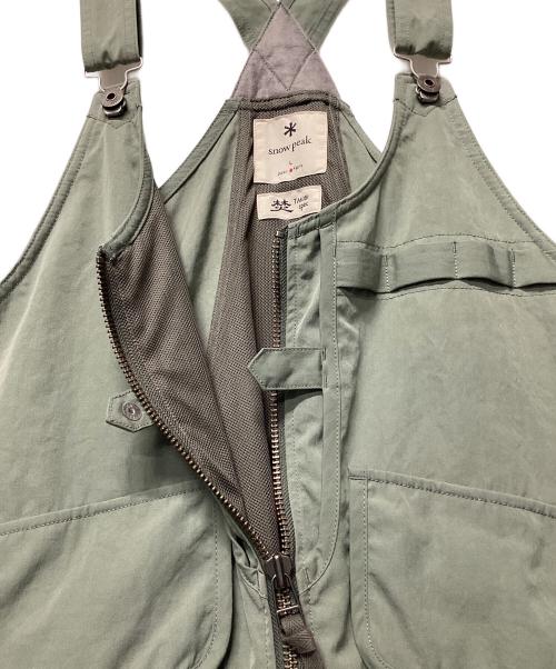 Snow peak（スノーピーク）snow peak (スノーピーク) TAKIBI Weather Cloth Vest グリーン サイズ:Lの古着・服飾アイテム