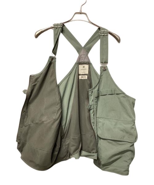 Snow peak（スノーピーク）snow peak (スノーピーク) TAKIBI Weather Cloth Vest グリーン サイズ:Lの古着・服飾アイテム